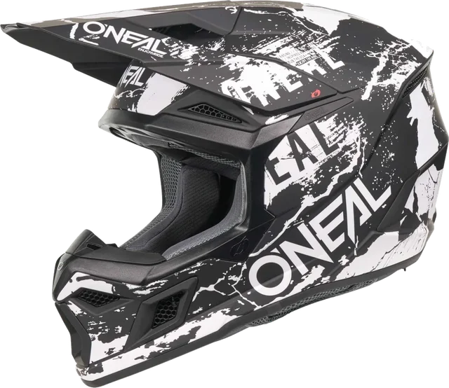 O'Neal 3 SRS Acid Helmet Black/White, black white