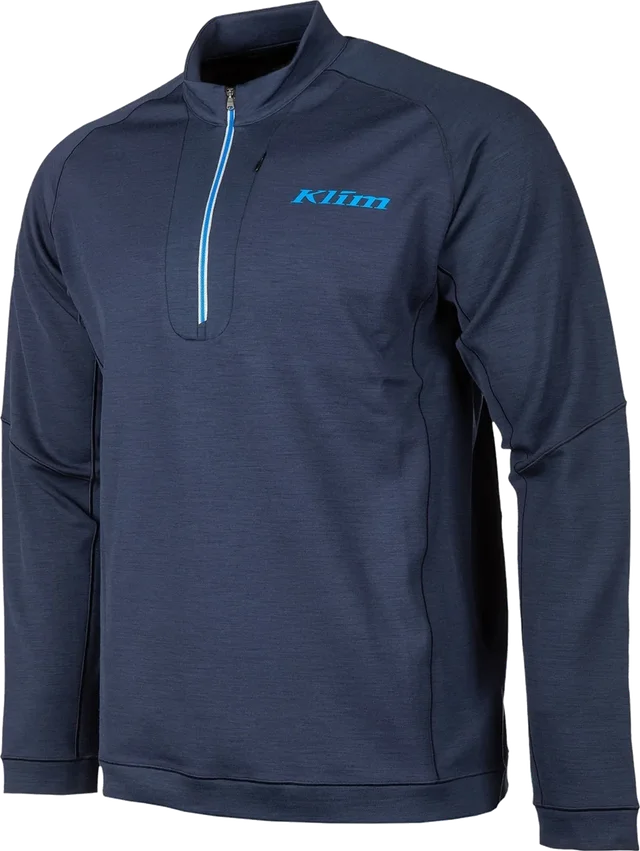 Klim Teton Merino Wool 1/4 Zip, Navy Blue