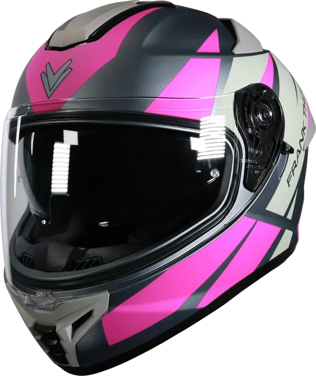 Frank Thomas FT62 SV Tiger Helmet Matt Gunmetal Silver Pink, Matt Gunmetal Silver Pink