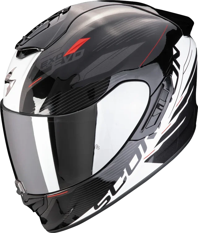 Scorpion EXO-1400 Evo 2 Air Luma Matt Black-Green, black/white