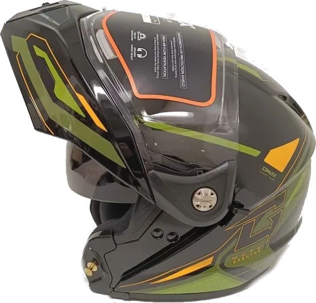 GMAX MD-74S Spectre Street Helmet Black Green
