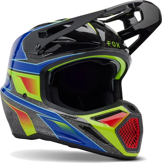 FOX V3 RS Acric MIPS Multicolored Motocross Helmet