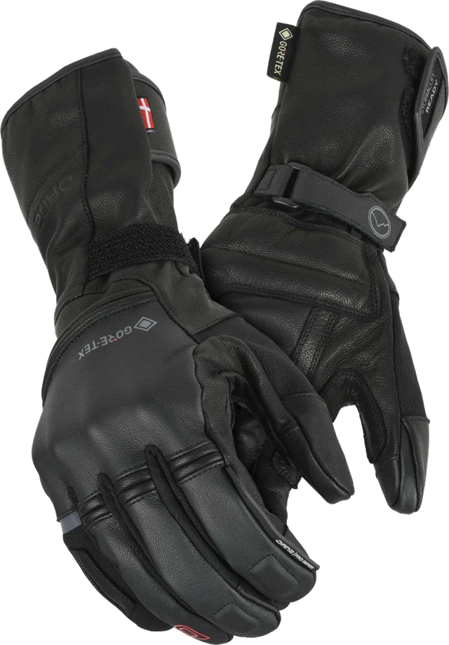 DANE Tyge Gore-Tex Black Waterproof Gloves, Black