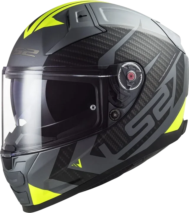 LS2 FF811 Vector II Helmet Splitter Matt Titanium Hi Viz, Splitter Matt Titanium Hi Viz