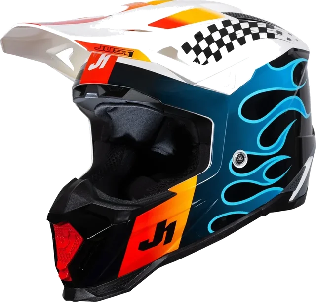 Just1 J40 Helmet Sixties Blue/Black/White