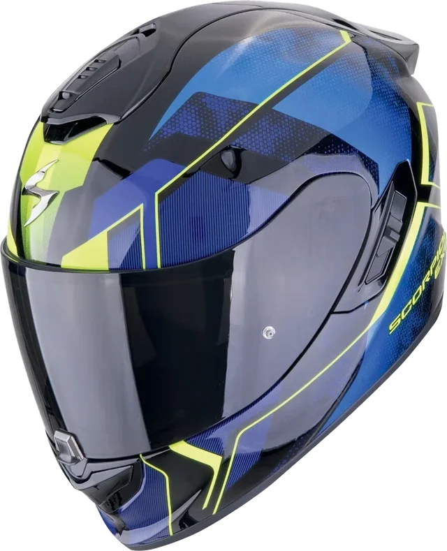 Scorpion EXO-1400 Evo 2 Air Intensio Matt Black-Red, Black/Blue/Yellow