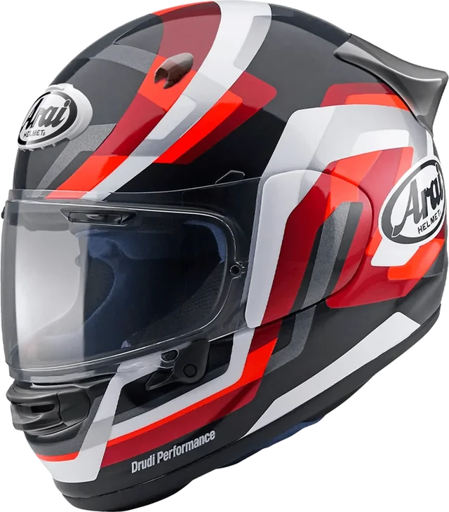 Arai Quantic Snake Helmet White, snake red
