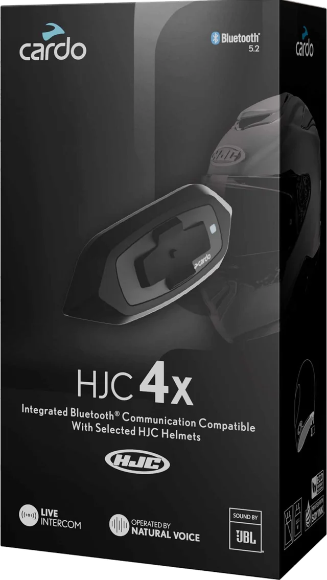 Cardo HJC 4X Communication Head Set Accessories, black