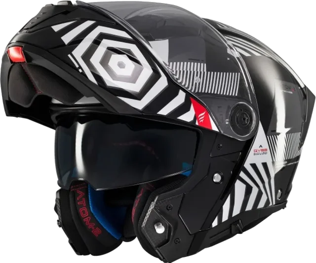 MT Atom 2 Helmet Strange B2 Gloss Black, Strange B2 Gloss Black