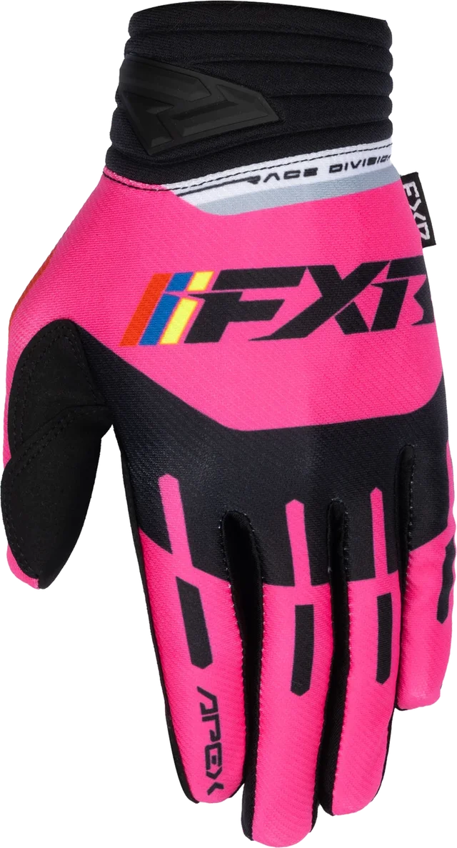 FXR Apex Motocross Gloves, pink/black