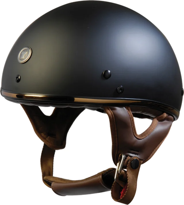 TORC T5 Half Helmet, Matte Black Brown