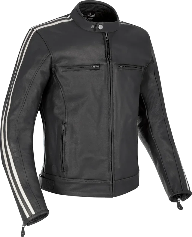 Oxford Bladon Men’s Leather Jacket, black