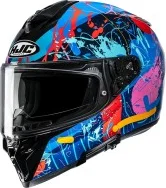 Hjc I72 Electra Helmet Blue, blue/red/turquoise