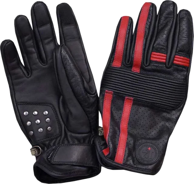 By city Madrid 12+1 Gloves, Black / Red