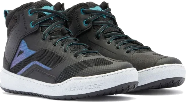 Dainese Suburb Air Women's Shoes, Black/White/Harbor Blue