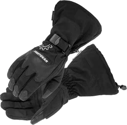 Firstgear Mens Explorer Leather Textile Gloves 2014, Black