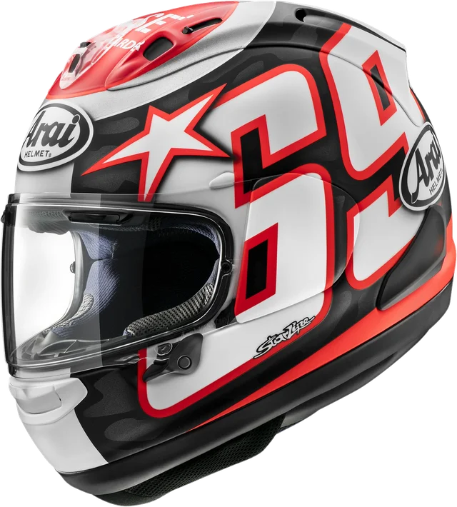 Arai Corsair-X Nicky Reset, Black/White/Red