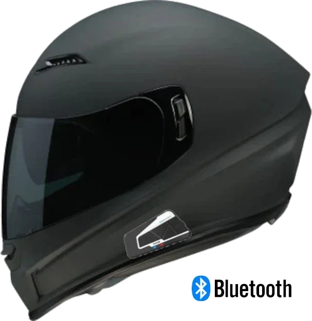 Z1R Jackal Full Face Bluetooth Helmet Flat Black Smoke