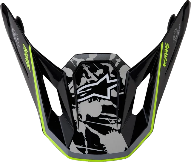 Alpinestars S-M7 Blaster Helmet Peak, white/pink/purple