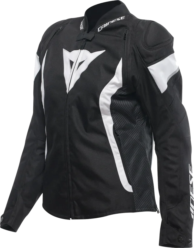 Dainese Avro 5 Tex Women's Jacket, Black/White/Black