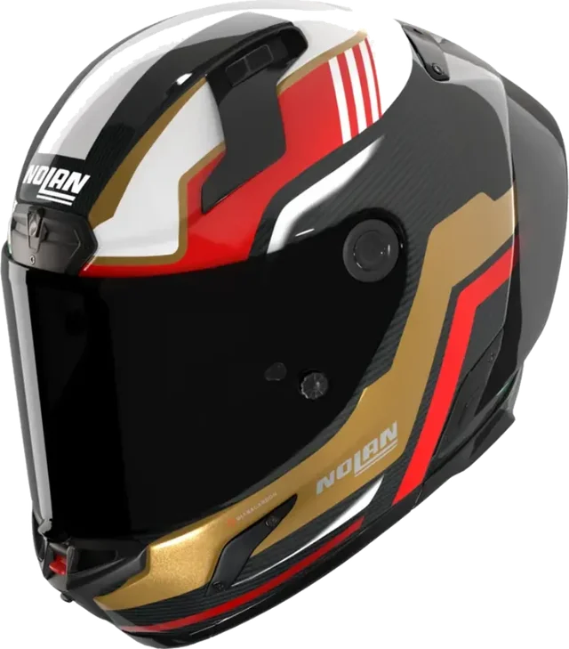 Nolan X-804 RS Piega - Carbon/Gold/Green, Gold