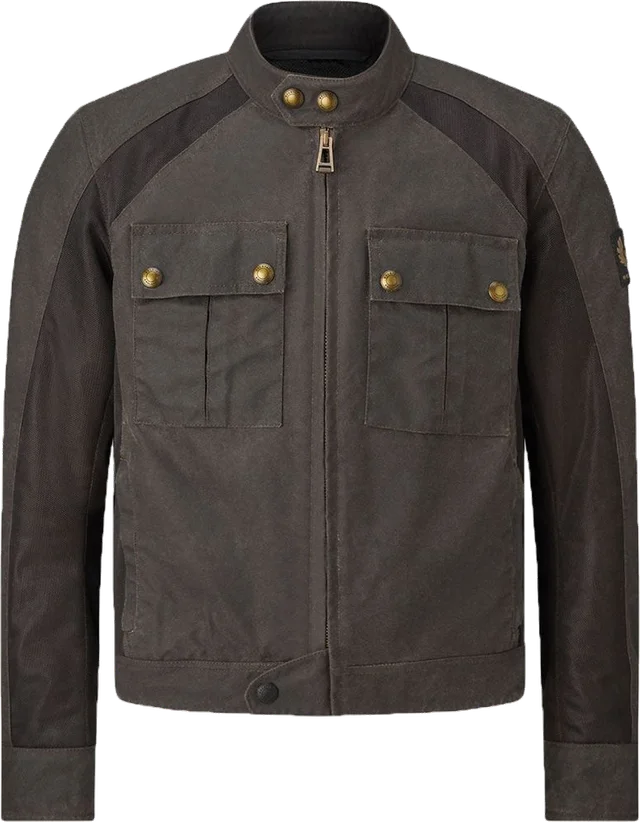 Belstaff Temple Technical Waxed Cotton Jacket Mahogany