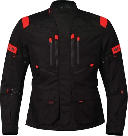 Teknic Motorcycle Jacket Expedition, black red