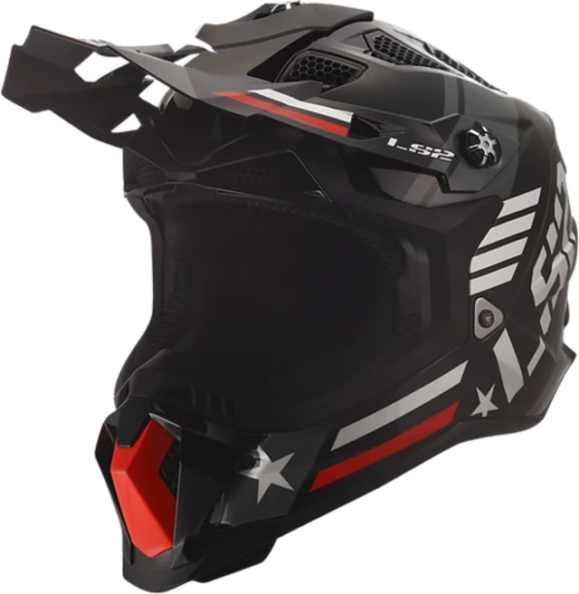 LS2 Subverter Evo Helmet - Trooper, Black/White/Red