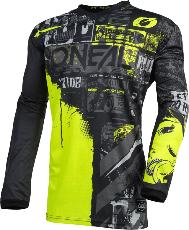O'Neal Youth Element Ride Jersey, black neon
