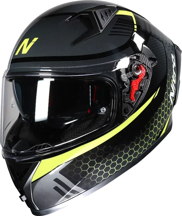 Nitro N501 Apex DVS Helmet Black Gunmetal Safety Yellow, Black Gunmetal Safety Yellow
