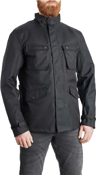 Pando Moto M65 WP JACKET BLACK - Slim-Fit Waterproof Motorcycle Jacket
