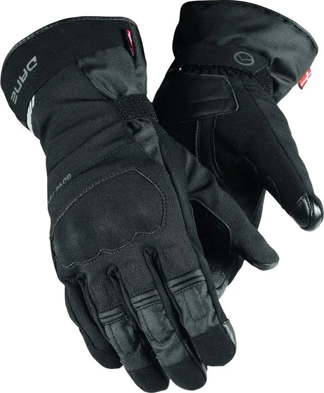 DANE Korsor waterproof Motorcycle Gloves, black