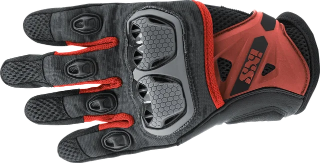 IXS Montevideo Air S Tour Gloves Black Grey Red
