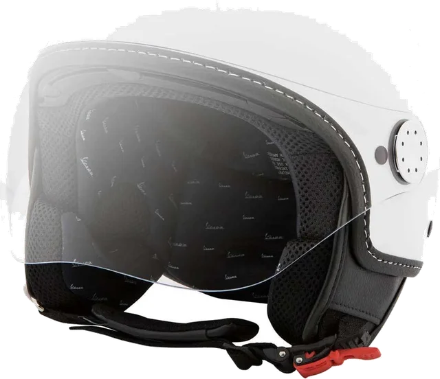 Piaggio Vespa Visor 4.0 Open Face Helmet, Black