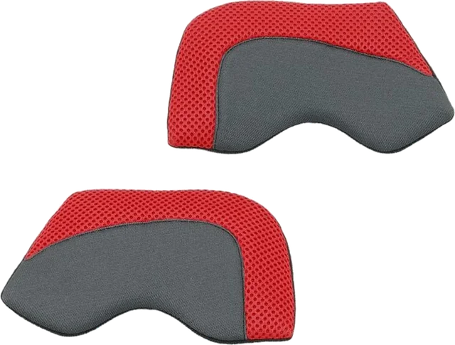 Shoei Centre Pad Side Section Grey / Red For X SPR Pro Helmets