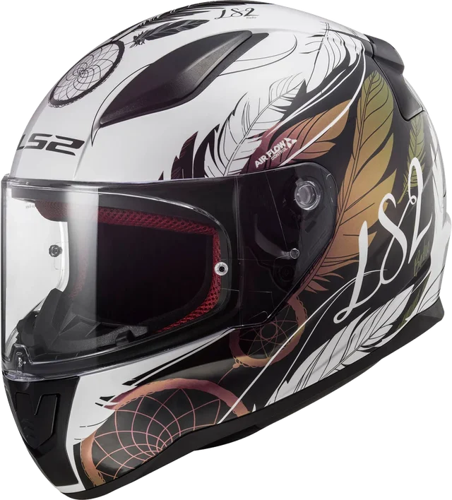 LS2 Helmets LS2 Rapid Dream Catcher Helmet CLOSEOUT, chameleon white