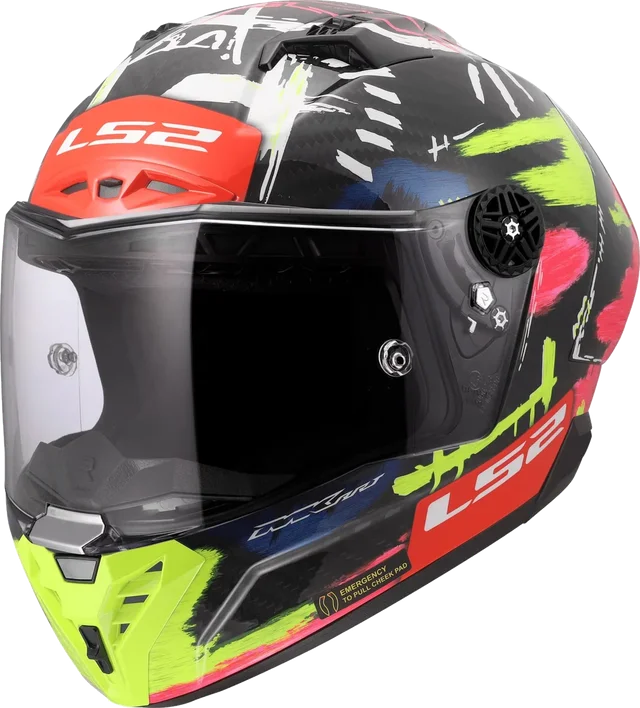Ls2 Ff805 Thunder Carbon Gp Aero Aldeguer 25, black/red/yellow