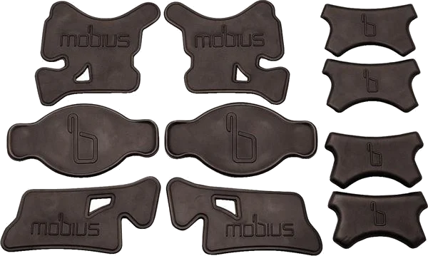 Mobius X8 Knee Brace Complete Pad Fit Kit, Black