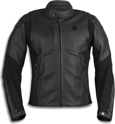 Ducati Black Rider C2 Leather Jacket, Black