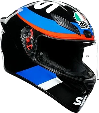 AGV K1 S Helmet - VR46 Sky Racing Team, black red