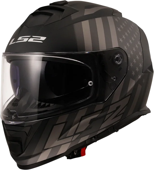 LS2 Helmets LS2 Assault Flag Helmet CLOSEOUT, matte black gray