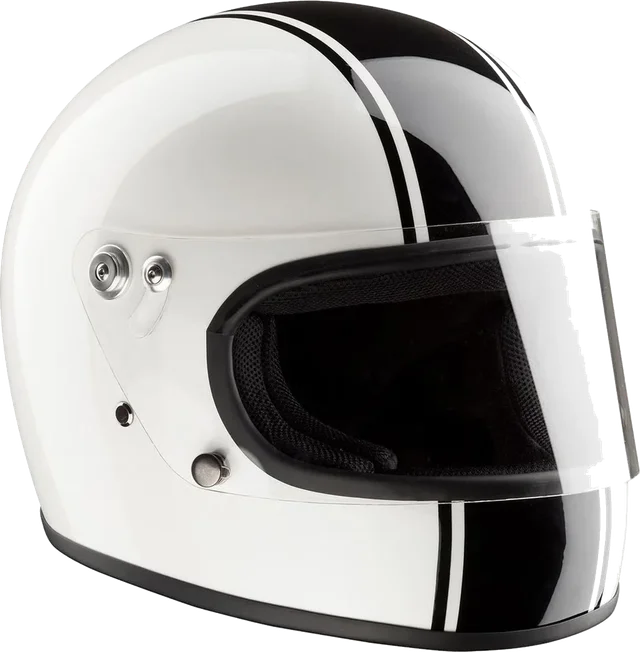 Bandit Integral ECE Motorcycle Helmet, white