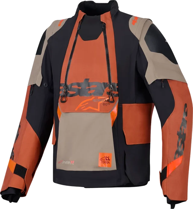 Alpinestars Halo / Harok Pro Drystar XF Laminated Textile Jacket - Walnut / Rust / Black, Walnut / Rust / Black