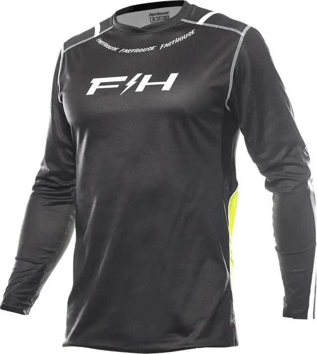 Fasthouse Elrod Nitro Jersey - Black Neon, black neon