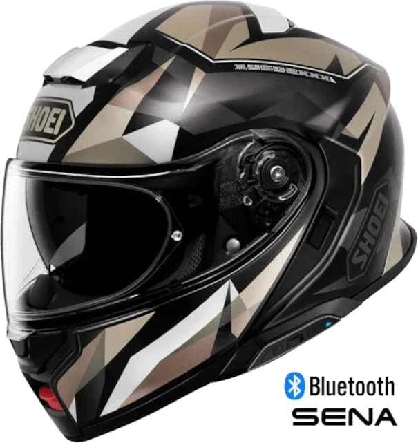 Shoei Neotec 3 Modular Bluetooth Helmet Fragments TC-10 SRL 3 Installed