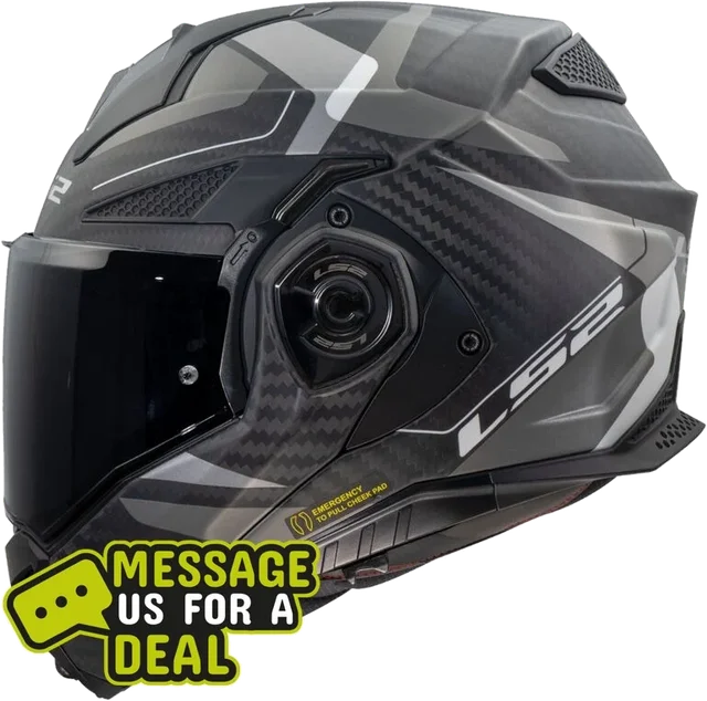LS2 FF901 ADVANT X CARBON HORIZON SILVER GREY Matt-06 (Includes Additional Dark Visor), horizon silver grey