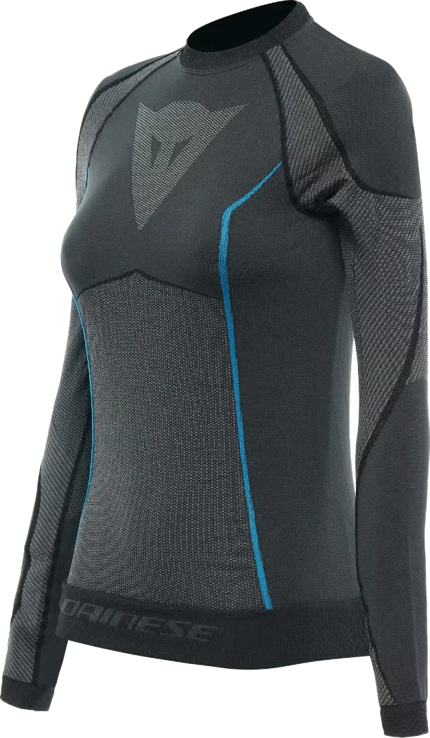 Dainese Dry LS Ladies Functional Shirt, grey/blue