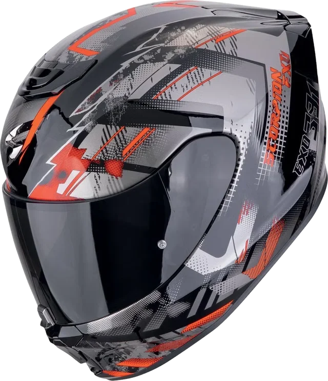 Scorpion EXO 391 Clutter Black / Chameleon, black/grey/red