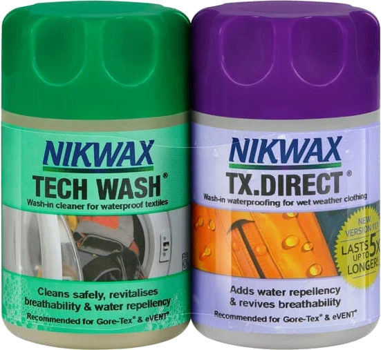 Nikwax TX Direct Wash In/Tech Wash 150ml Twin Pack