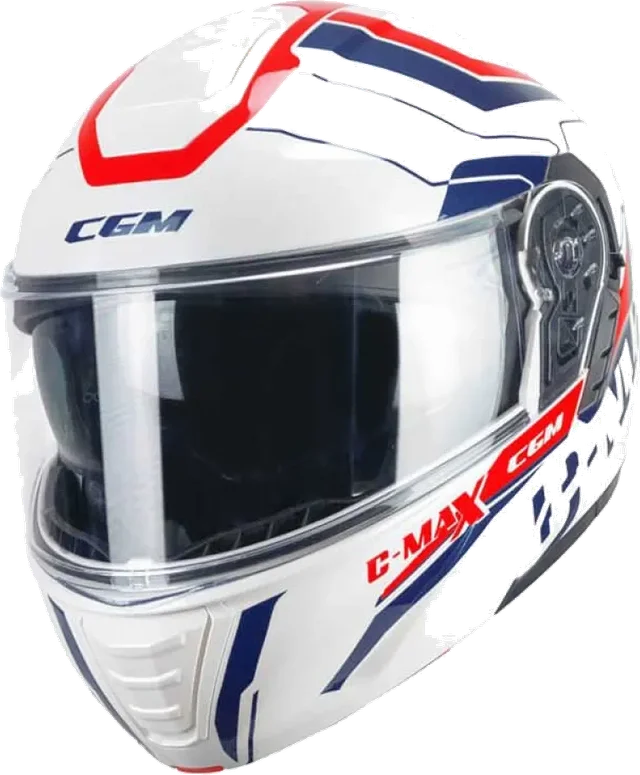 Cgm 569 C-max City Modular Helmet, Blue / White / Red